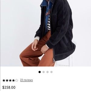 Madewell Sherpa City Gris Coat